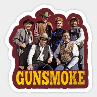 Gunsmoke - Group - 50s/60s Tv Western Sticker